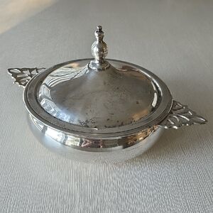 Elegant Silver Covered Dish